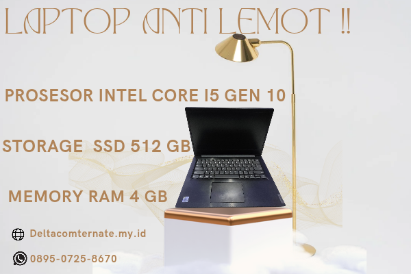 LENOVO IDEAPAD S145, TYPE BARU BODY SLIM, PROSESOR INTEL CORE I5 GEN 10 RAM 4 GB SSD 512 DISPLAY 14 INCH MULUS